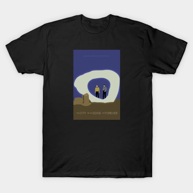 The City on the Edge of Forever T-Shirt by doctorheadly